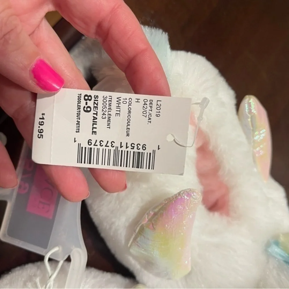 Little girl Unicorn fluffy slippers‎